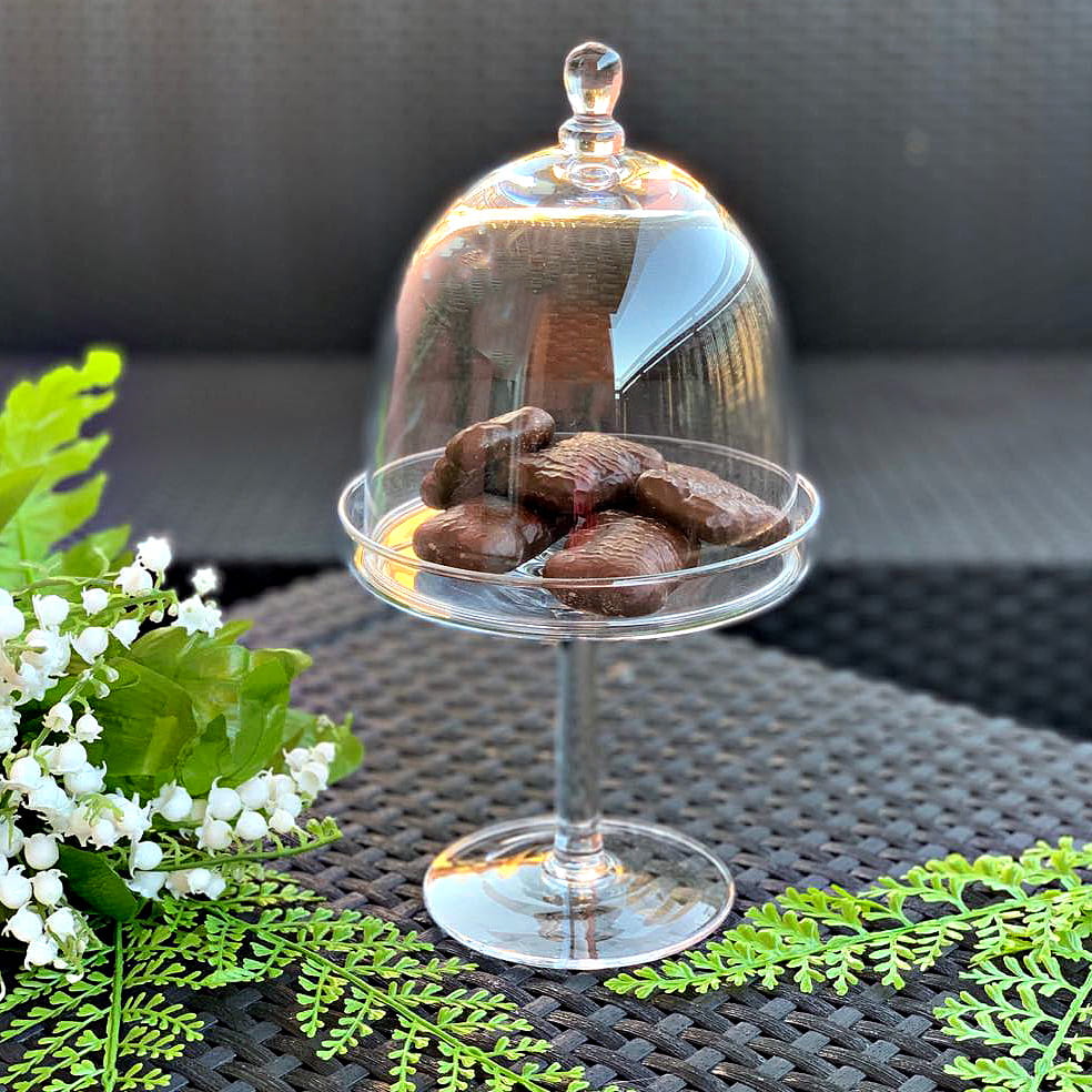 Szklana Paterka na Candy Bar Wykwintna 27cm