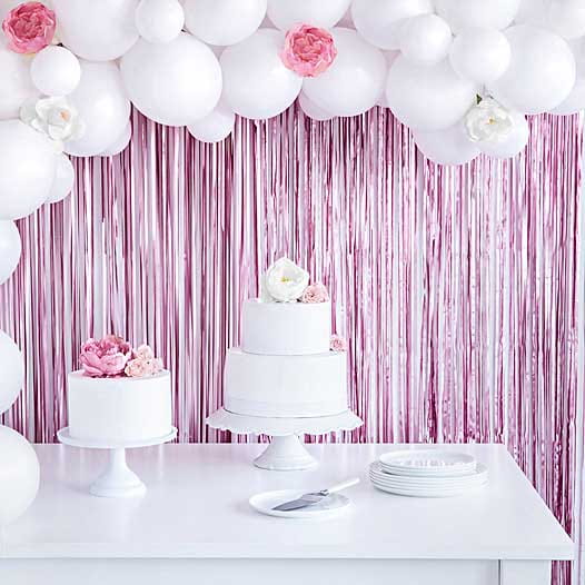 Kurtyna Party Wrzosowy 90x250cm